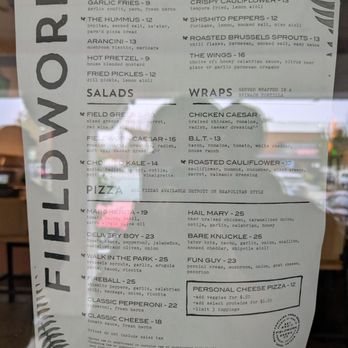 Fieldwork - Menu - Breweries Near Me - Santa Rosa, California
