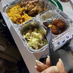 JERK chicken rice and beans cabbage