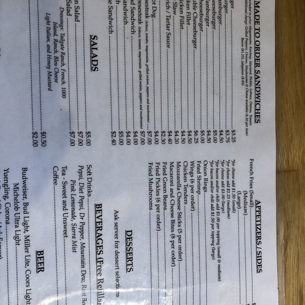 Tailgate Grill - Menu back - Burgers Near Me - Waynesboro, Virginia Tailgate Grill - Menu back - Burgers Near Me - Waynesboro, Virginia