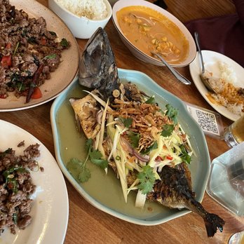 Fish Cheeks - Coconut Crab curry, grilled mackerel, beef - Seafood Near Me - New York, New York