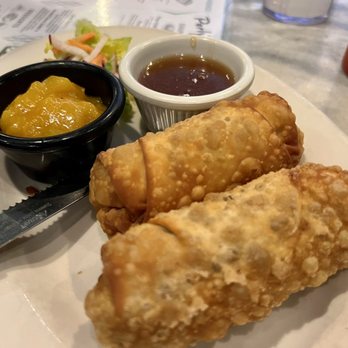 Perly's - Jewish Egg Rolls, served with ampa sauce and a honey mustard schmaltz ... so good! - Delis Near Me - Richmond, Virginia Perly's - Jewish Egg Rolls, served with ampa sauce and a honey mustard schmaltz ... so good! - Delis Near Me - Richmond, Virginia