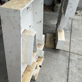 Reliable Hardware & Steel - Condition of my marquee numbers after being returned by Reliable Hardware and Steel. - Metal Fabricators Near Me - Santa Rosa, California Reliable Hardware & Steel - Condition of my marquee numbers after being returned by Reliable Hardware and Steel. - Metal Fabricators Near Me - Santa Rosa, California