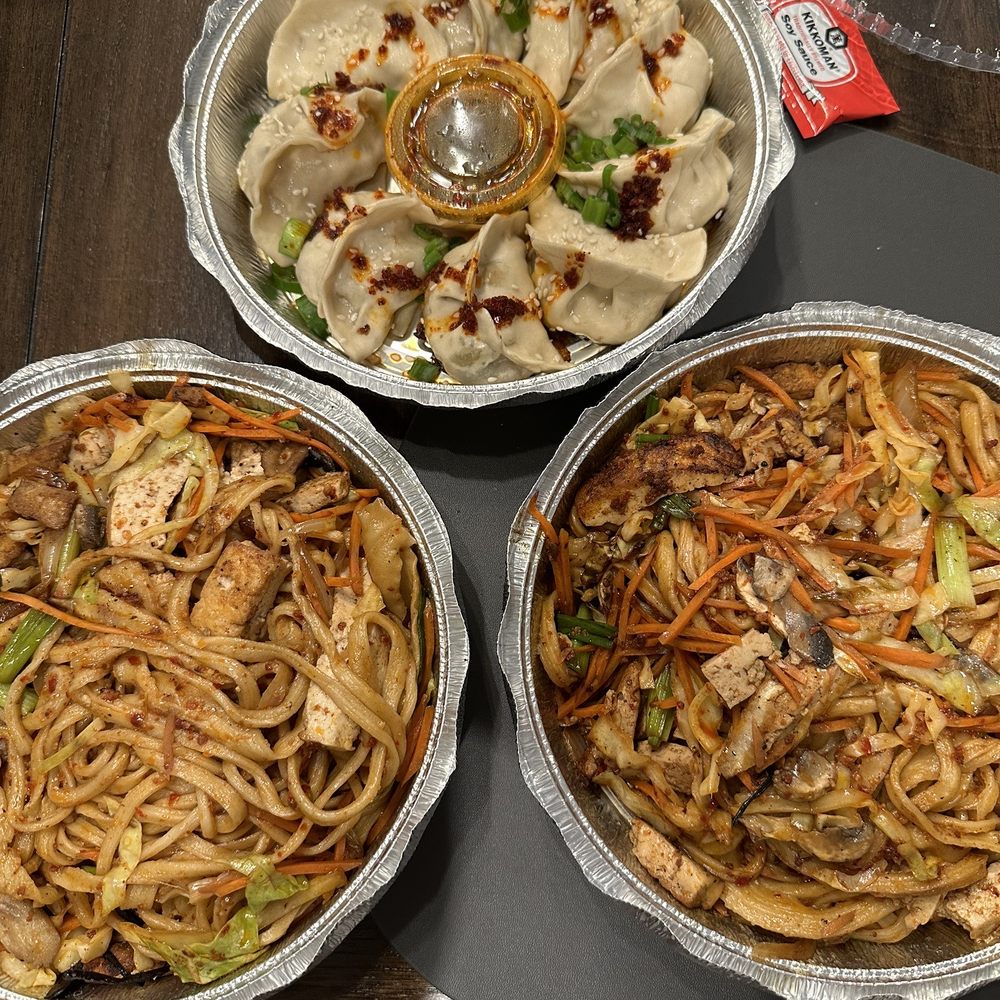 Stretch The Noodle Tx - Vegetable dumplings and two orders of Chao Mian - Chinese Near Me - Georgetown, Texas Stretch The Noodle Tx - Vegetable dumplings and two orders of Chao Mian - Chinese Near Me - Georgetown, Texas