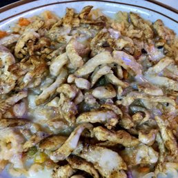 Chicken and rice with queso Chicken and rice with queso