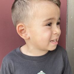 Holland 3 new hair cut by Amy at rainbow kids