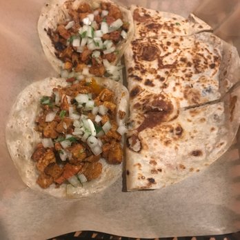 The Quesadillas - Al pastor tacos and cheese quesadilla - Mexican Near Me - Tucson, Arizona