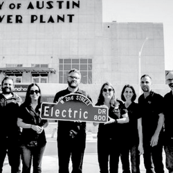 Electric Drive - Image from the invitation for the ribbon cutting on 3/27/2017. EV drivers in Austin's PlugIn EVerywhere network were invited.