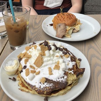 Viand - smores pancakes, iced coffee, breakfast sandwich - Breakfast & Brunch Near Me - New York, New York