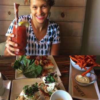 CRAFTkitchen - Yummy Bloody Mary with Croque Monsieur, Turkey Benny and Sweet Potatoe Fries! - New American Near Me - Henderson, Nevada CRAFTkitchen - Yummy Bloody Mary with Croque Monsieur, Turkey Benny and Sweet Potatoe Fries! - New American Near Me - Henderson, Nevada