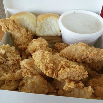 Bush's Chicken - Tuesday's special for about $13, 16 chicken tenders family gravy and 4 rolls. - Chicken Shop Near Me - Fort Stockton, Texas