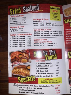 Menu photo 6 SA Seafood San Antonio, TX