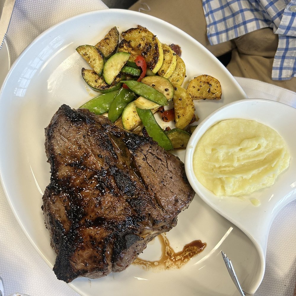 Porterhouse steak, cooked perfectly Porterhouse steak, cooked perfectly
