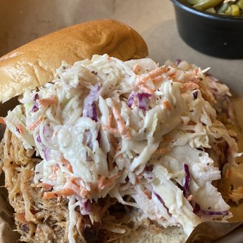 Mission BBQ - Pulled pork with slaw - Barbeque Near Me - Hampton, Virginia Mission BBQ - Pulled pork with slaw - Barbeque Near Me - Hampton, Virginia