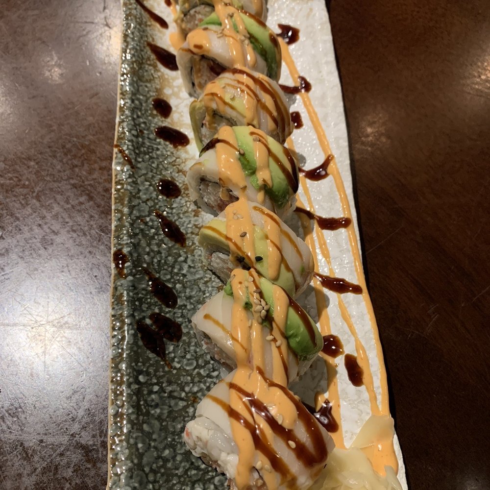 Sawa Sushi - White Tiger Roll: excellent - Sushi Bars Near Me - La Quinta, California Sawa Sushi - White Tiger Roll: excellent - Sushi Bars Near Me - La Quinta, California