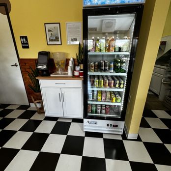 Choo Sando Omakase - Water station and other drinks you can purchase - Sandwiches Near Me - Austin, Texas