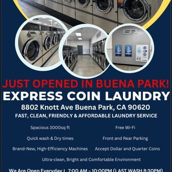 Express Coin Laundry - Laundromat Near Me - Buena Park, California Express Coin Laundry - Laundromat Near Me - Buena Park, California