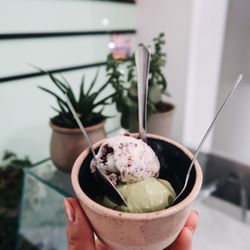 Ramen 9000 - Vegan brownie and matcha ice-cream (matcha tasted better)