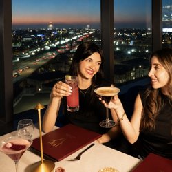 Rooftop Drinks & City Views at Top of the V in Anaheim