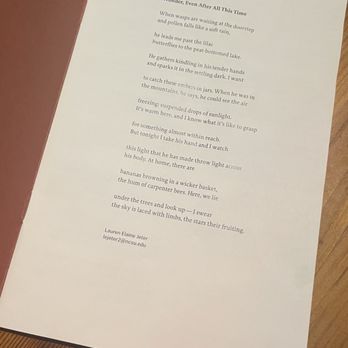 FOUNDATION - This season's menu poem! Cute touch. - Cocktail Bars Near Me - Raleigh, North Carolina