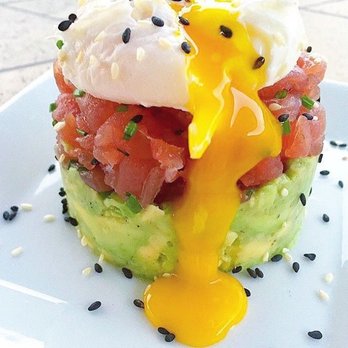 Personal Chef Nicole - Tuna Tartar w/ poached egg - Personal Chefs Near Me
