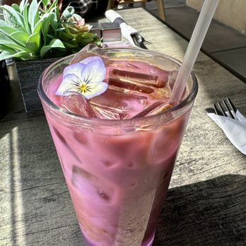 BB Cafe & Catering - Lavender Latte with Almond Milk - Cafes Near Me - Burbank, California