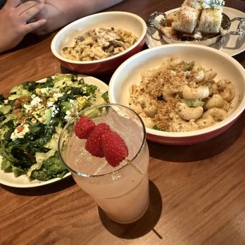 North Italia - Strozzapreti, White Truffle Garlic Bread, Seasonal Vegetable Salad, Lumache Alla Norcina, and Just Peachy Mocktail - Italian Near Me - Riverton, Utah North Italia - Strozzapreti, White Truffle Garlic Bread, Seasonal Vegetable Salad, Lumache Alla Norcina, and Just Peachy Mocktail - Italian Near Me - Riverton, Utah