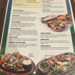 Pueblos Tex-Mex Kitchen - Menu