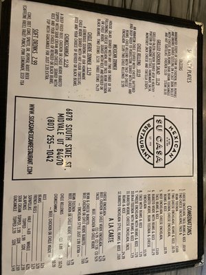 Menu photo 2 Su Casa Mexican Restaurant Midvale, UT Menu photo 2 Su Casa Mexican Restaurant Midvale, UT