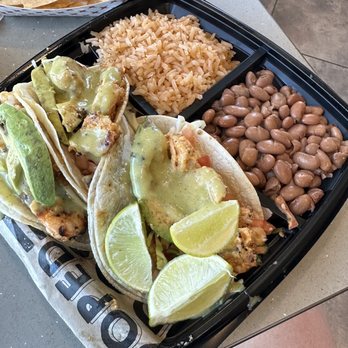 Baja Fresh Mexican Grill - 3 shrimp tacos combo 9-7-23 - Mexican Near Me - Arvin, California