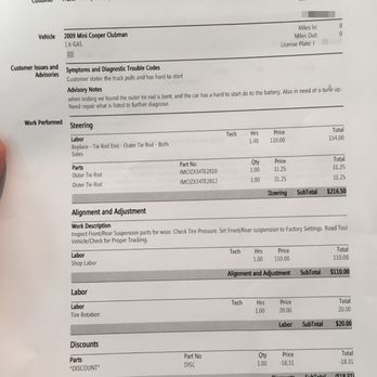 JT's Automotive - Receipt overpriced labor rate and wheel alignment. - Auto Repair Near Me - Oxnard, California JT's Automotive - Receipt overpriced labor rate and wheel alignment. - Auto Repair Near Me - Oxnard, California