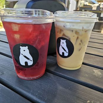 Forgotten Bakery - Iced Tea and Pistachio Latte - Bakeries Near Me - Sacramento, California