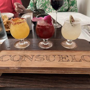 Consuelo - Margarita flight! - Mexican Near Me - Gainesville, Georgia Consuelo - Margarita flight! - Mexican Near Me - Gainesville, Georgia