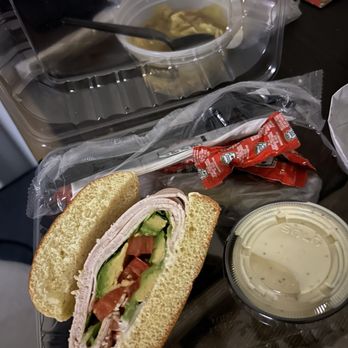 TooJay’s Deli * Bakery * Restaurant - Turkey Avocado Cup @ Chicken Noodle Soup... already ate 1/2 of the meal - Caterers Near Me - Boynton Beach, Florida