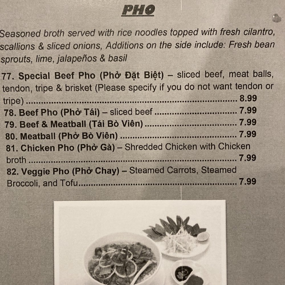 Pho 1 - the menu for pho 1 - Vietnamese Near Me - Largo, Florida Pho 1 - the menu for pho 1 - Vietnamese Near Me - Largo, Florida