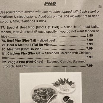 Pho 1 - the menu for pho 1 - Vietnamese Near Me - Largo, Florida