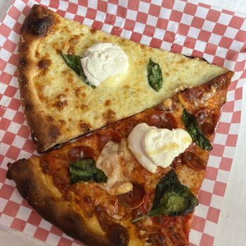 Zazas Pizzeria - WHITE PIE and MIKES HOT PEPPERONI PIE ! GOATED - Pizza Near Me - Chicago, Illinois
