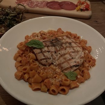 Tagliata - Rigatoni alla vodka (full portion) with chicken - Italian Near Me - Baltimore, Maryland Tagliata - Rigatoni alla vodka (full portion) with chicken - Italian Near Me - Baltimore, Maryland