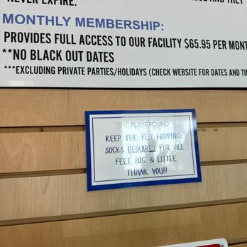 The Playground - Socks policy - Indoor Playcenter Near Me - La Mesa, California