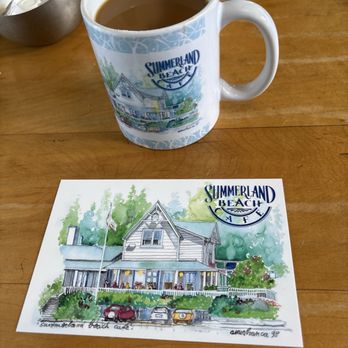 Summerland Beach Cafe - Coffee and a mug of coffee - American Near Me - Summerland, California