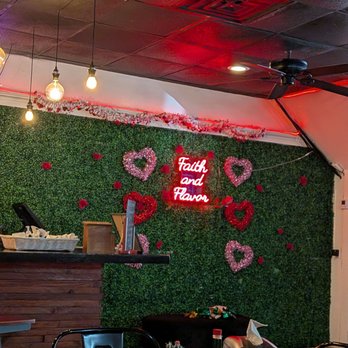 Johnson Kitchen - Backdrop by the bar area. Love it! - Seafood Near Me - Hammond, Louisiana