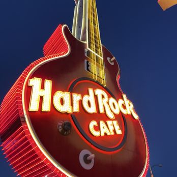 The Neon Museum - Renovated Hard Rock Cafe (Gibson Les-Paul) guitar sign - Museums Near Me - Las Vegas, Nevada