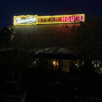 Clementine's Steak House - Outside neon sign sets the mood! - Steakhouses Near Me - Carpinteria, California