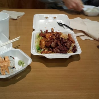 Quickway Japanese Hibachi - Chicken and Beef w/ veggies and fried rice. Half an order of Sushi. - Japanese Near Me - Centreville, Virginia Quickway Japanese Hibachi - Chicken and Beef w/ veggies and fried rice. Half an order of Sushi. - Japanese Near Me - Centreville, Virginia