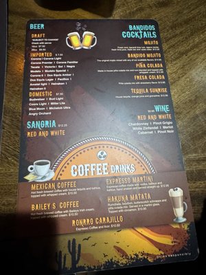 Menu photo 3 Bandidos Mexican Restaurant Attleboro, MA