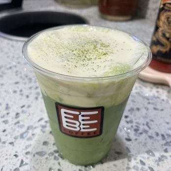 Febe Coffee - Matcha latte w egg cream - Coffee & Tea Near Me - Irvine, California Febe Coffee - Matcha latte w egg cream - Coffee & Tea Near Me - Irvine, California