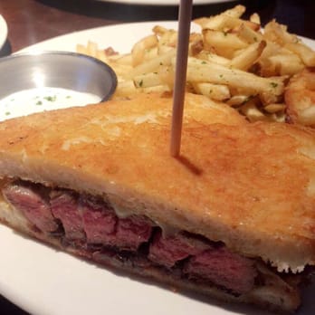 Nick's On 2nd - Ribeye melt with parmesan crusted sourdough... Get side of au jus and then just die of deliciousness - New American Near Me - Long Beach, California Nick's On 2nd - Ribeye melt with parmesan crusted sourdough... Get side of au jus and then just die of deliciousness - New American Near Me - Long Beach, California