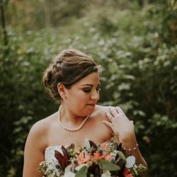 Bronze2U - One of our gorgeous bride's wearing glowing on mocha bless