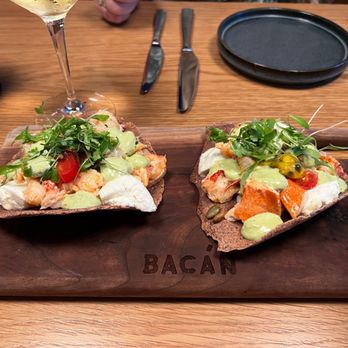 Bacan - Lobster and Burrata Tostada - Cocktail Bars Near Me - Orlando, Florida Bacan - Lobster and Burrata Tostada - Cocktail Bars Near Me - Orlando, Florida