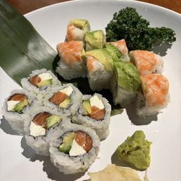 My California and Philadelphia rolls.