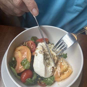 Stratford Garden - 1/2 of burata and tomato salad. - Wine Bars Near Me - Falls Church, Virginia Stratford Garden - 1/2 of burata and tomato salad. - Wine Bars Near Me - Falls Church, Virginia